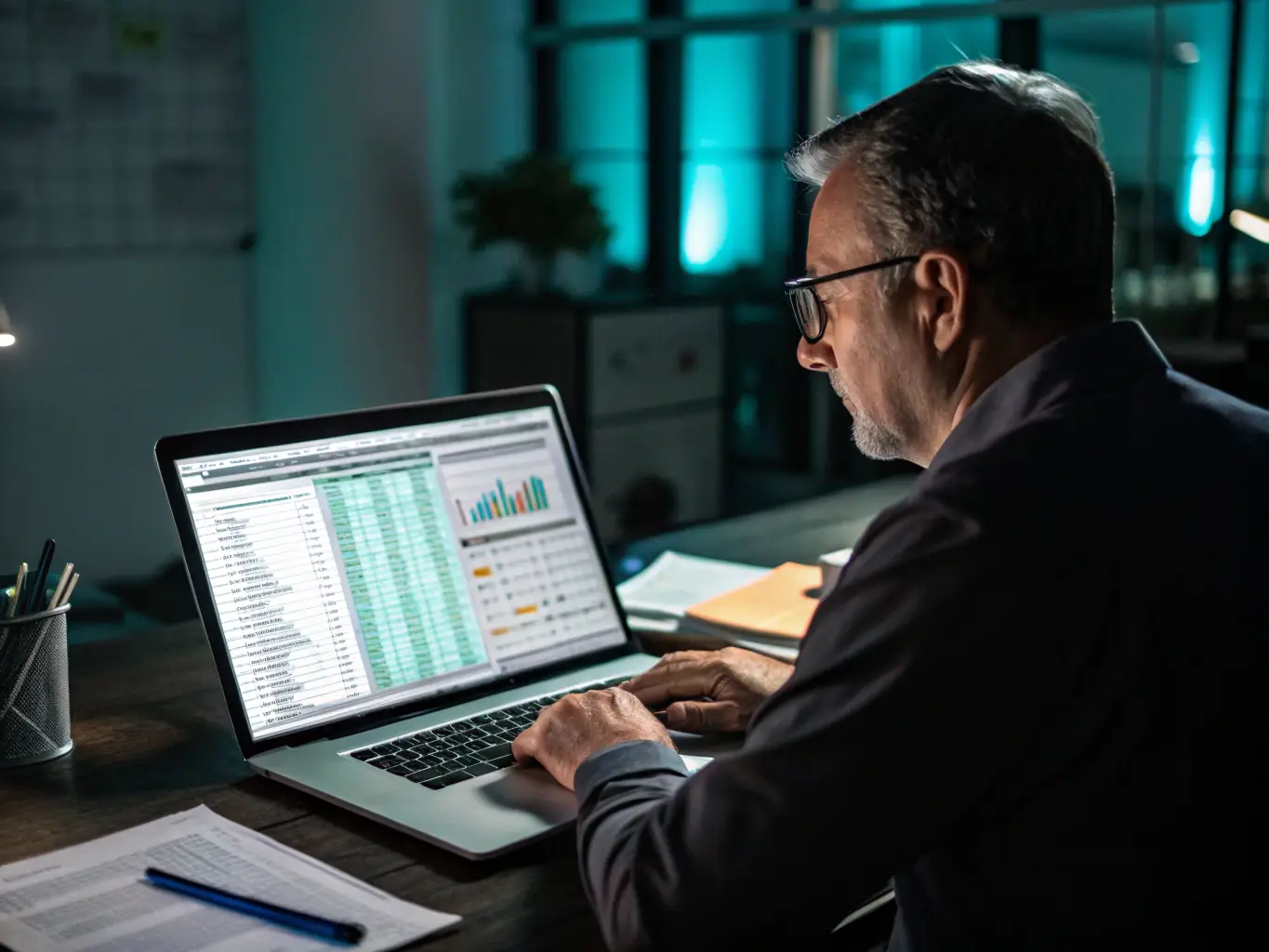 A consultant reviewing financial documents related to an energy transaction, with a focus on due diligence and risk assessment.